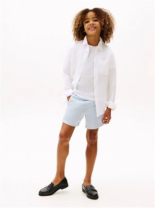 linen blend relaxed shirt ls TOMMY HILFIGER | KB0KB09550YBR